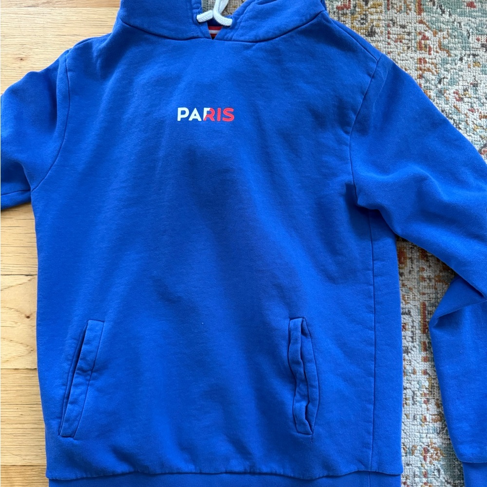 Blue Hoodie with Paris Logo